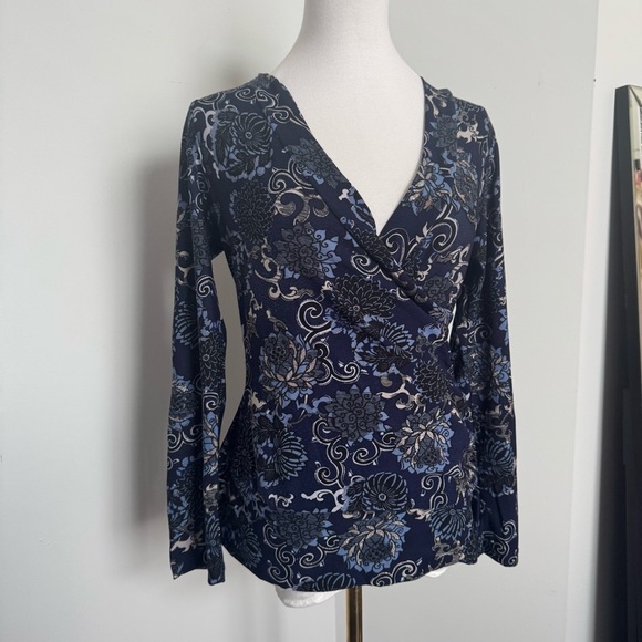 Y2K vintage paisley Fairycore top with glitter details M hippy - Picture 4 of 7